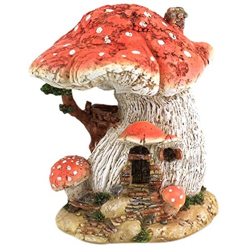 Top Collection Miniature Fairy Garden and Terrarium Red Mushroom F...