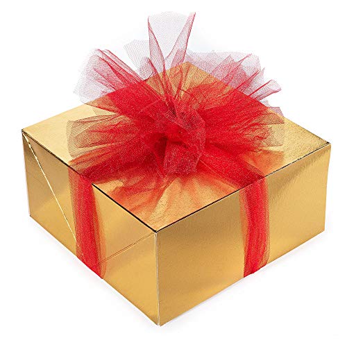 Christmas Colors Tulle Fabric Rolls, Vibrant Tulle Ribbon, 6 Inch ...