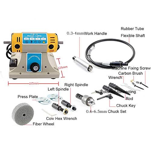 TOPCHANCES 350W 10000r/min Mini Multifunction Jewelry Rock Polishi...