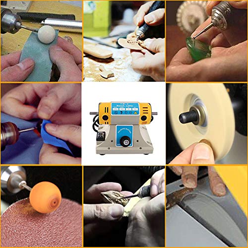 TOPCHANCES 350W 10000r/min Mini Multifunction Jewelry Rock Polishi...
