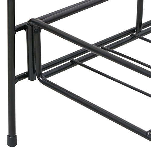 Topeakmart 2-Tier Metal Plant Stand Outdoor/Indoor Flower Stand Ra...