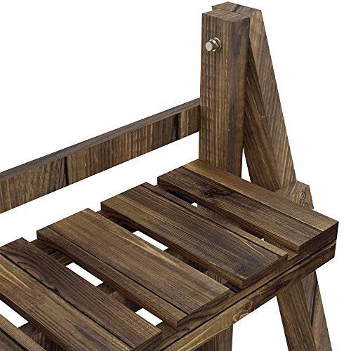 Topeakmart Plant Rack Stands Shelf - 3 Tier Wooden Plant Flower Po...