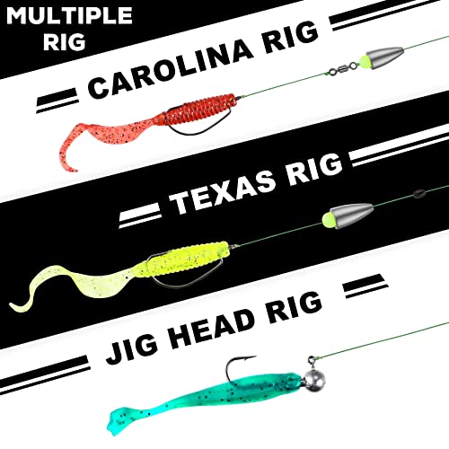 TOPFORT 251pcs Fishing Accessories Kit, Including Jig Hooks, Bulle...