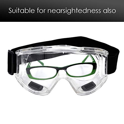 TOPGRADE Safety Goggle Clear Lens High Impact/Splash Resistant Gla...