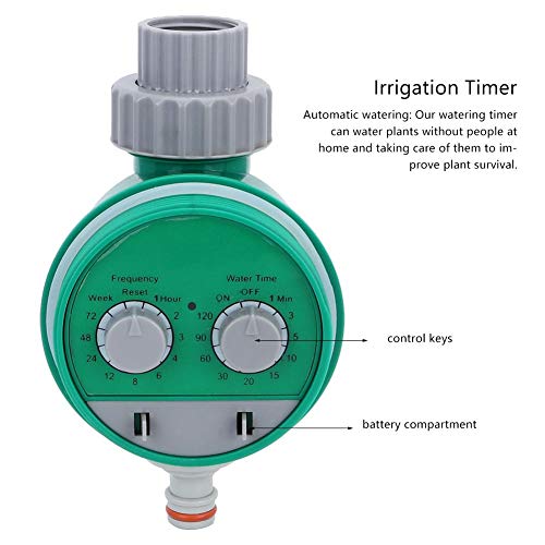 TOPINCN Electronic Water Timer Waterproof Garden Irrigation Automa...