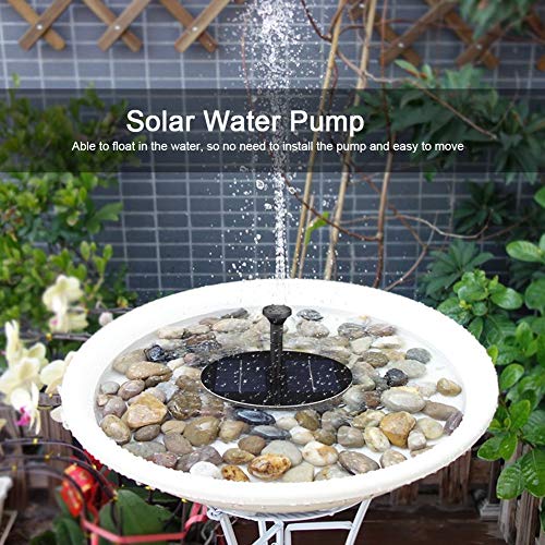 TOPINCN Solar Floating Fountain Pump Solar Power Water Pump for Po...