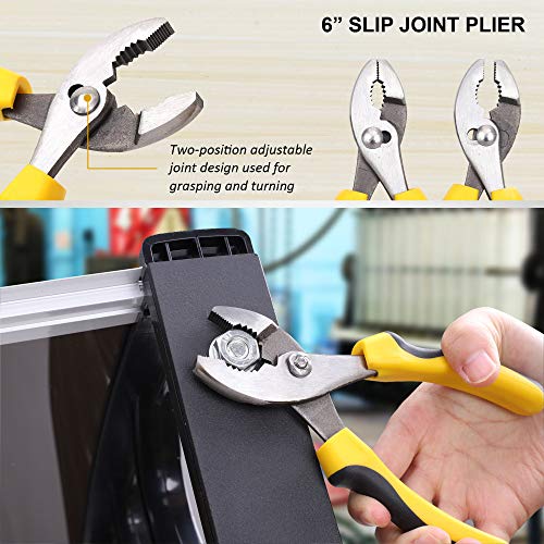 TOPLINE 5-Piece Pliers Set, Included 8 Groove Joint Pliers, 7 Li...