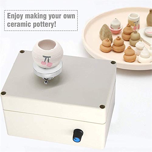 TOPQSC Mini Pottery Wheel Machine, 2000RPM Electric Ceramics Art P...