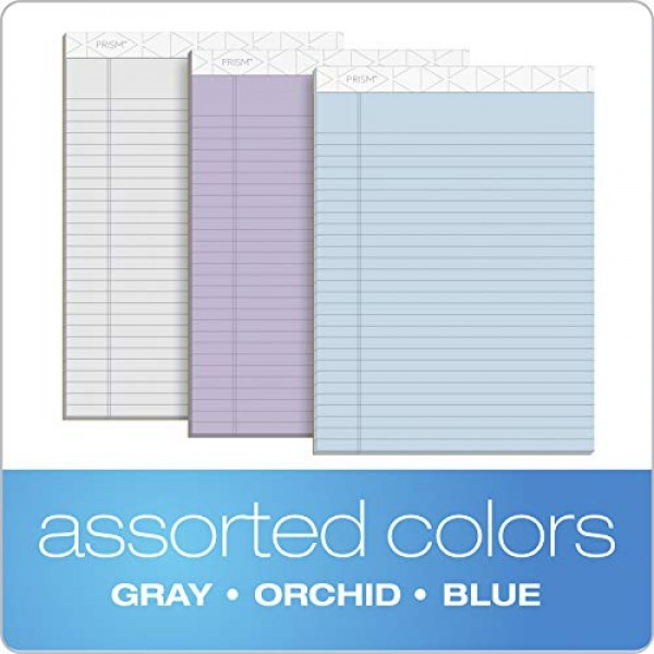 TOPS Prism+ Writing Pads, 8-1/2 x 11-3/4, Assorted Colors 2 Each...