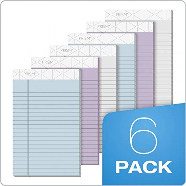 TOPS Prism+ Writing Pads, 8-1/2 x 11-3/4, Assorted Colors 2 Each...