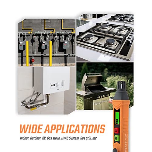 Gas Leak Detector, TopTes PT199 Natural Gas Detector with Audible ...