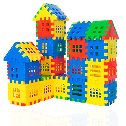 Interlocking Building Blocks Toys for Kids - Toddlers Building Blo...