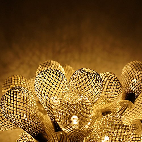 TORCHSTAR Mesh Ball Battery Operated Fairy String Lights LED Chris...
