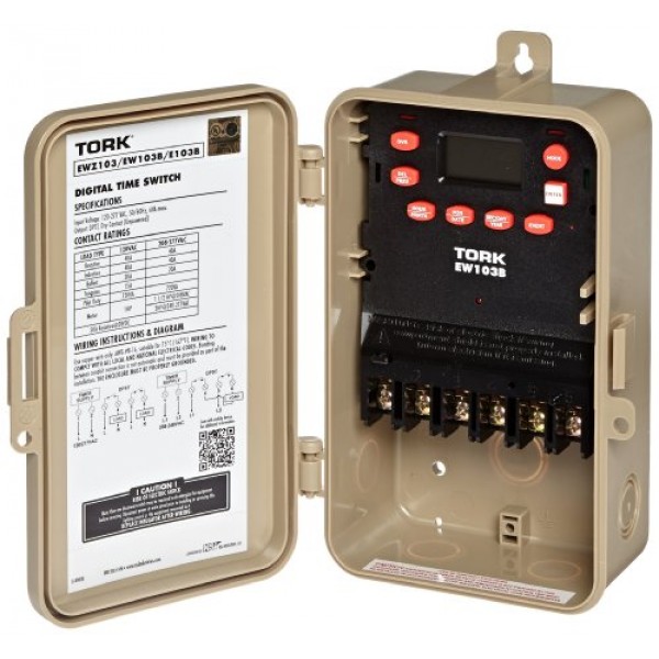 EW Series Multipurpose Control 7 Day Time Switch, 120-277 VAC Inpu...