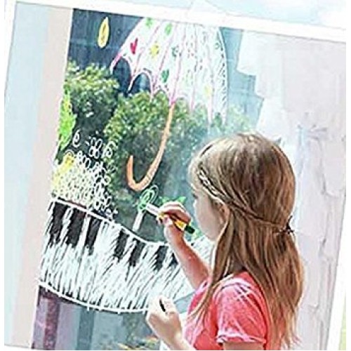 Toru Window Glass Color Crayon Marker Washable Paper Aqua Non-Toxi...