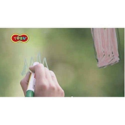 Toru Window Glass Color Crayon Marker Washable Paper Aqua Non-Toxi...
