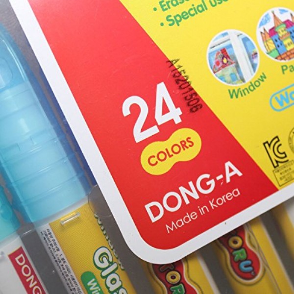 Toru Window Glass Color Crayon Marker Washable Paper Aqua Non-Toxi...
