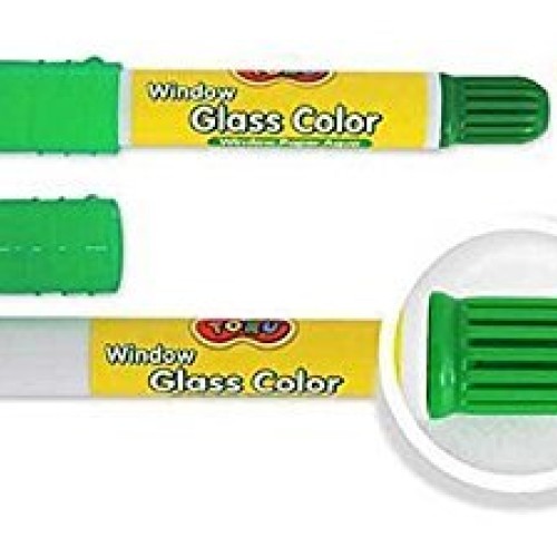 Toru Window Glass Color Crayon Marker Washable Paper Aqua Non-Toxi...