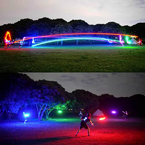 TOSY 36 and 360 LEDs Flying Disc - Extremely Bright, Smart Modes, ...