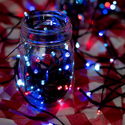 Solar String Lights 125 LEDs, 68 Feet, Weather Resistant, Two Lig...