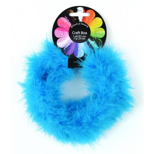 Touch of Nature 1-Piece Feather Marabou Craft Boa, 1-Yard, Turquoise