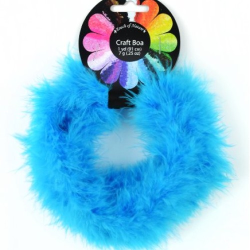 Touch of Nature 1-Piece Feather Marabou Craft Boa, 1-Yard, Turquoise