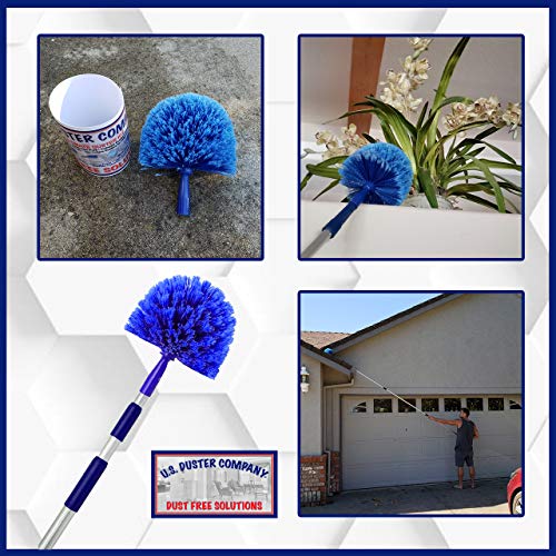 Cobweb Duster, Extendable Reach 20 feet, Ceiling Fan Duster | 3-St...