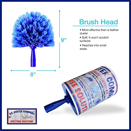 Cobweb Duster, Extendable Reach 20 feet, Ceiling Fan Duster | 3-St...