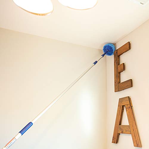 Cobweb Duster, Extendable Reach 20 feet, Ceiling Fan Duster | 3-St...