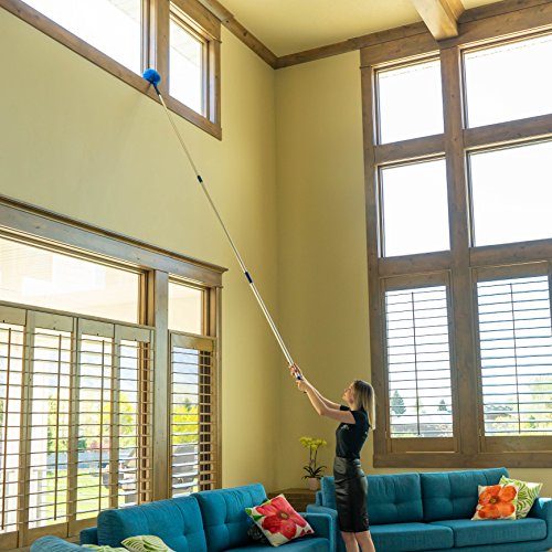 Cobweb Duster, Extendable Reach 20 feet, Ceiling Fan Duster | 3-St...