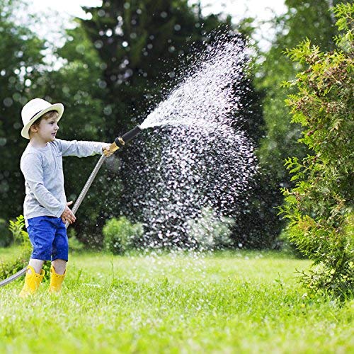 50 304 Stainless Steel Garden Hose, Lightweight Metal Hose with F...