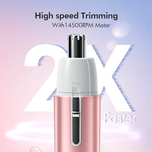 TOUCHBeauty Portable Ear Nose Hair Trimmer for Women 14500RPM Fast...