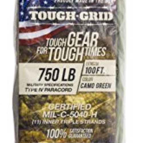 TOUGH-GRID 750lb Camo Green Paracord/Parachute Cord - Genuine Mil ...