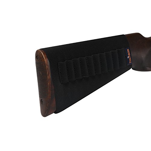 TOURBON Elastic Rifle Buttstock Ammo Cartridge Holder - Hold 10 Sh...