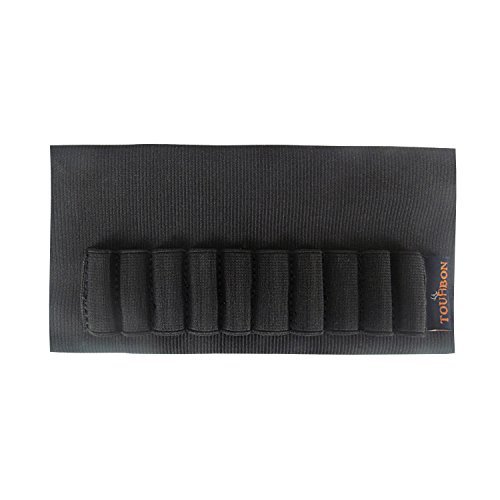 TOURBON Elastic Rifle Buttstock Ammo Cartridge Holder - Hold 10 Sh...