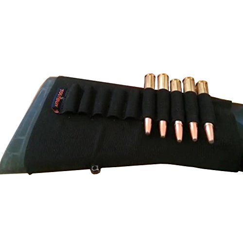 TOURBON Elastic Rifle Buttstock Ammo Cartridge Holder - Hold 10 Sh...