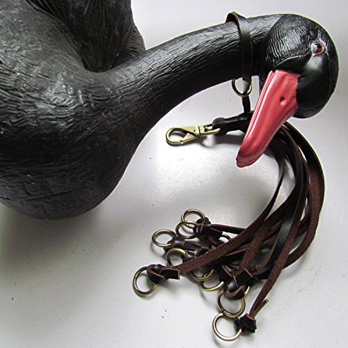 Tourbon Genuine Leather Hunting Duck Strap Game Carrier - Brown