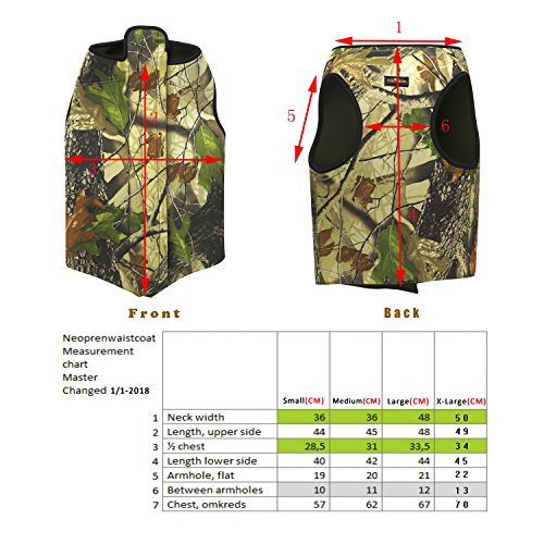 TOURBON Hunting Dog Protective Vest Tactical Camo Dog Parka Neopre...