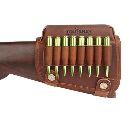 TOURBON Hunting Shooting Buttstock Ammo Cartridge Holder Rifle Che...