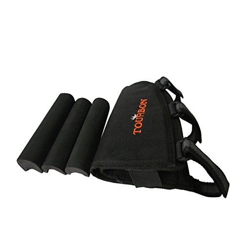 TOURBON Hunting Shooting Rifle Buttstock Cheek Rest Ammo Holder fo...