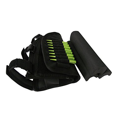 TOURBON Hunting Shooting Rifle Buttstock Cheek Rest Ammo Holder fo...