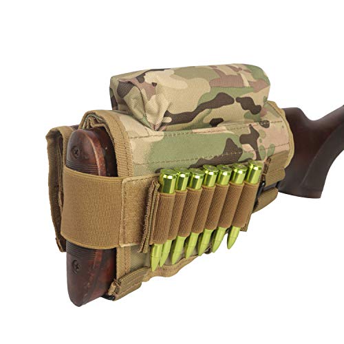 TOURBON Hunting Shooting Rifle Buttstock Cheek Riser Ammo Cartridg...