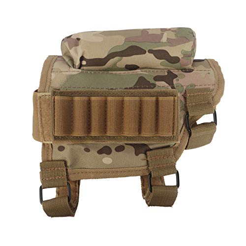 TOURBON Hunting Shooting Rifle Buttstock Cheek Riser Ammo Cartridg...