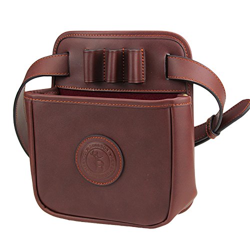 TOURBON Leather Waist Rifle Ammo Bag Shot Shell Holder Cartridg...