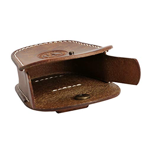 TOURBON Vintage Leather Slingshot Ammo Pouch .22 22lr .38 .45 Ammu...