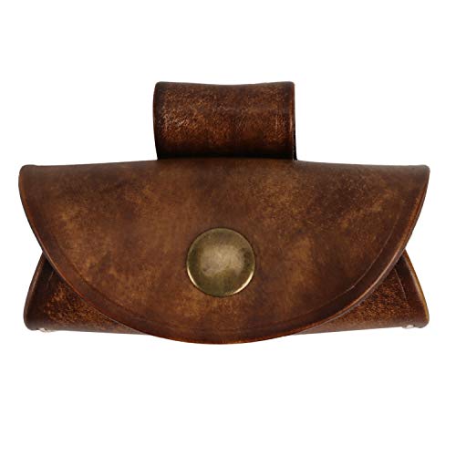 TOURBON Vintage Leather Slingshot Ammo Pouch .22 22lr .38 .45 Ammu...