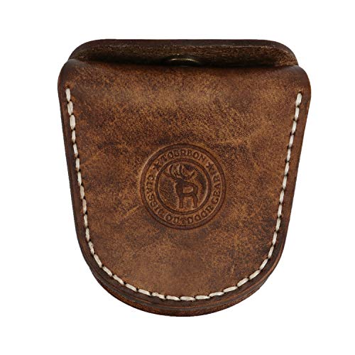 TOURBON Vintage Leather Slingshot Ammo Pouch .22 22lr .38 .45 Ammu...