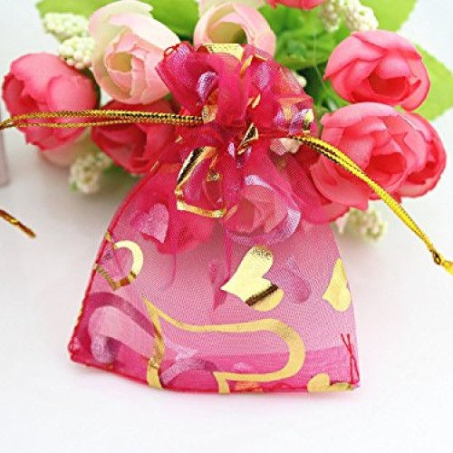 Tovip 100PCS 3.5x4.5 9x12cm Organza Bags Jewelry Wedding Favor...