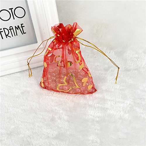 Tovip 100PCS 3.5x4.5 9x12cm Organza Bags Jewelry Wedding Favor...