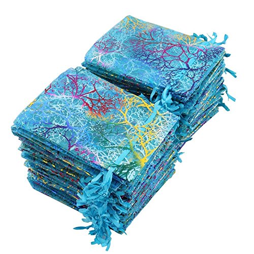 Tovip 100PCS 3.5x4.5 9x12cm Organza Bags Jewelry Wedding Favor...